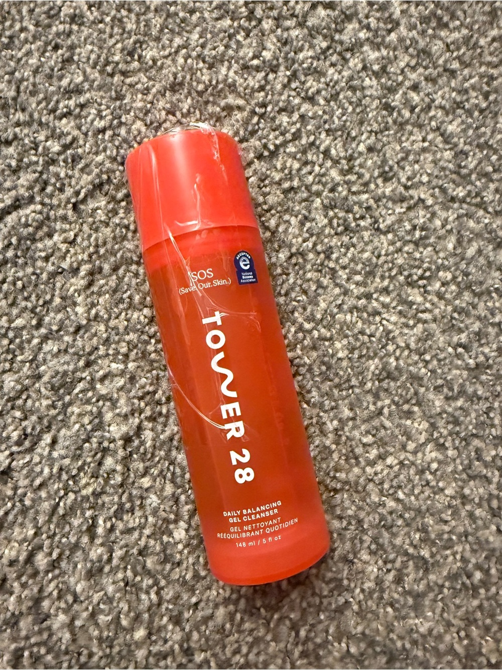 Tower 28 Daily Balancing Gel Cleanser - Bright Red Bottle